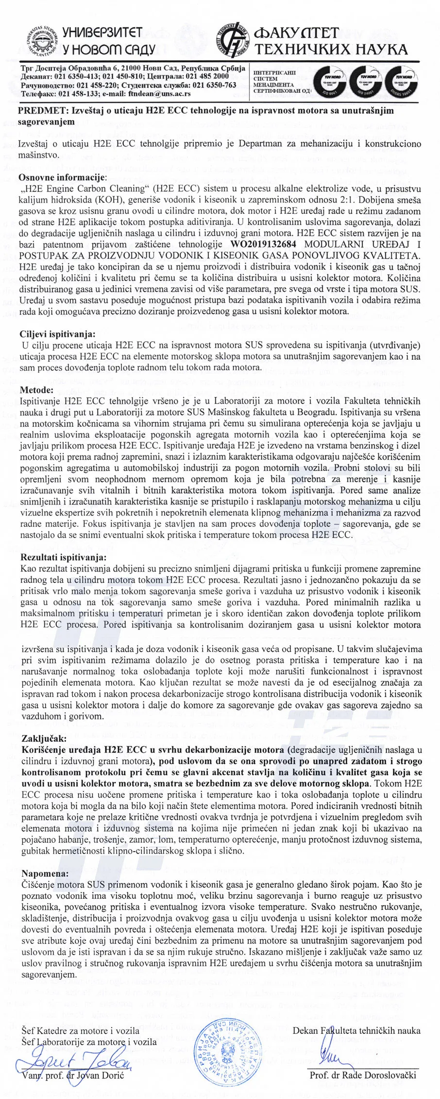Dekarbonizacija Motora Cena